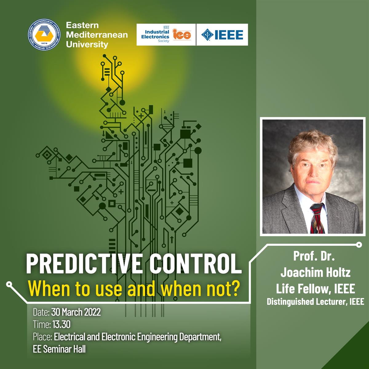 Seminar: Predictive Control - When to use and when not? by Prof. Dr. Joachim Holtz
